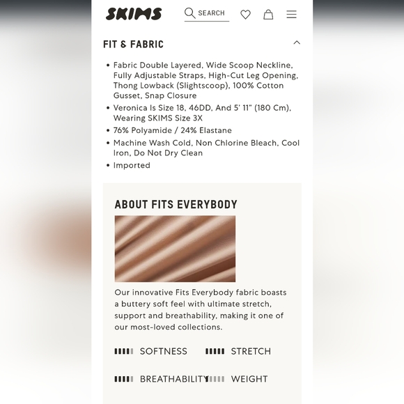 SKIMS CAMI BODYSUIT - Picture 8 of 8